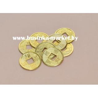 Монеты сувенирные 25 мм, цвет - золото